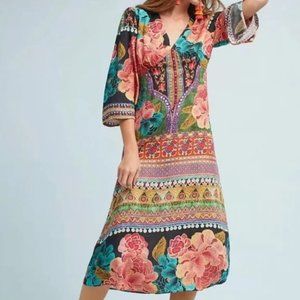 Anthropologie Farm Rio Rosario Dress XS
